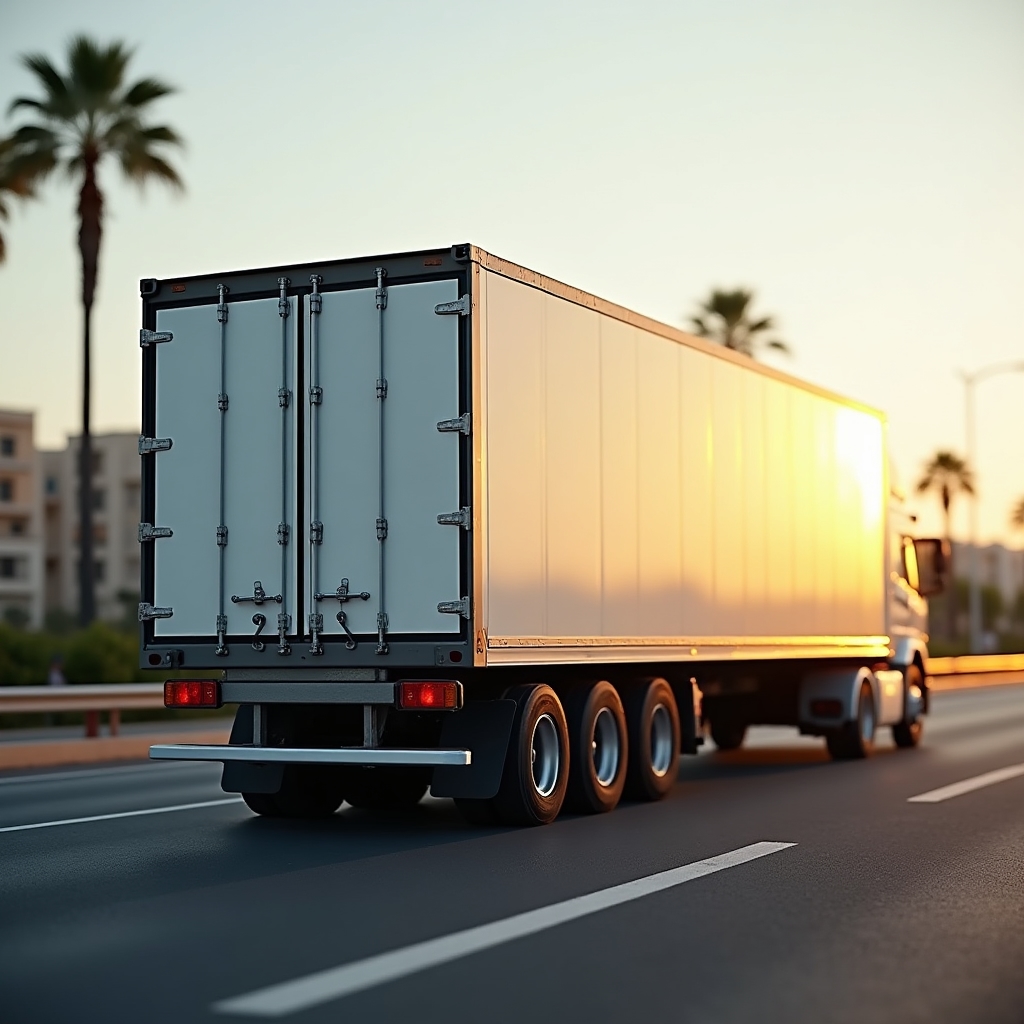Mezzo di trasporto Noviqnixx carico di materiali da smaltire